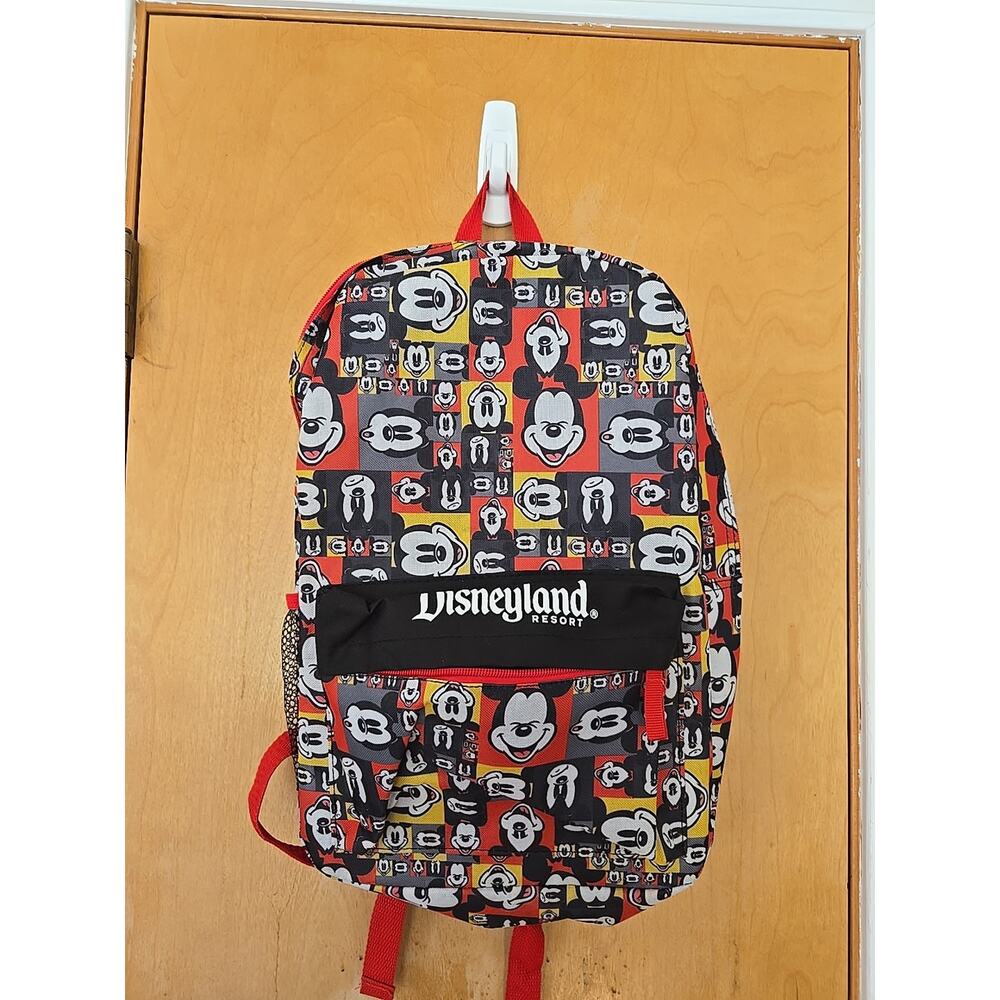 DISNEYLAND RESORT EXCLUSIVE BACKPACK MICKEY MOUSE CHECKERED~NEW 16x11